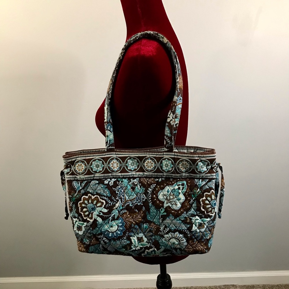 Vera Bradley Java Blue Shoulder Tote Bag